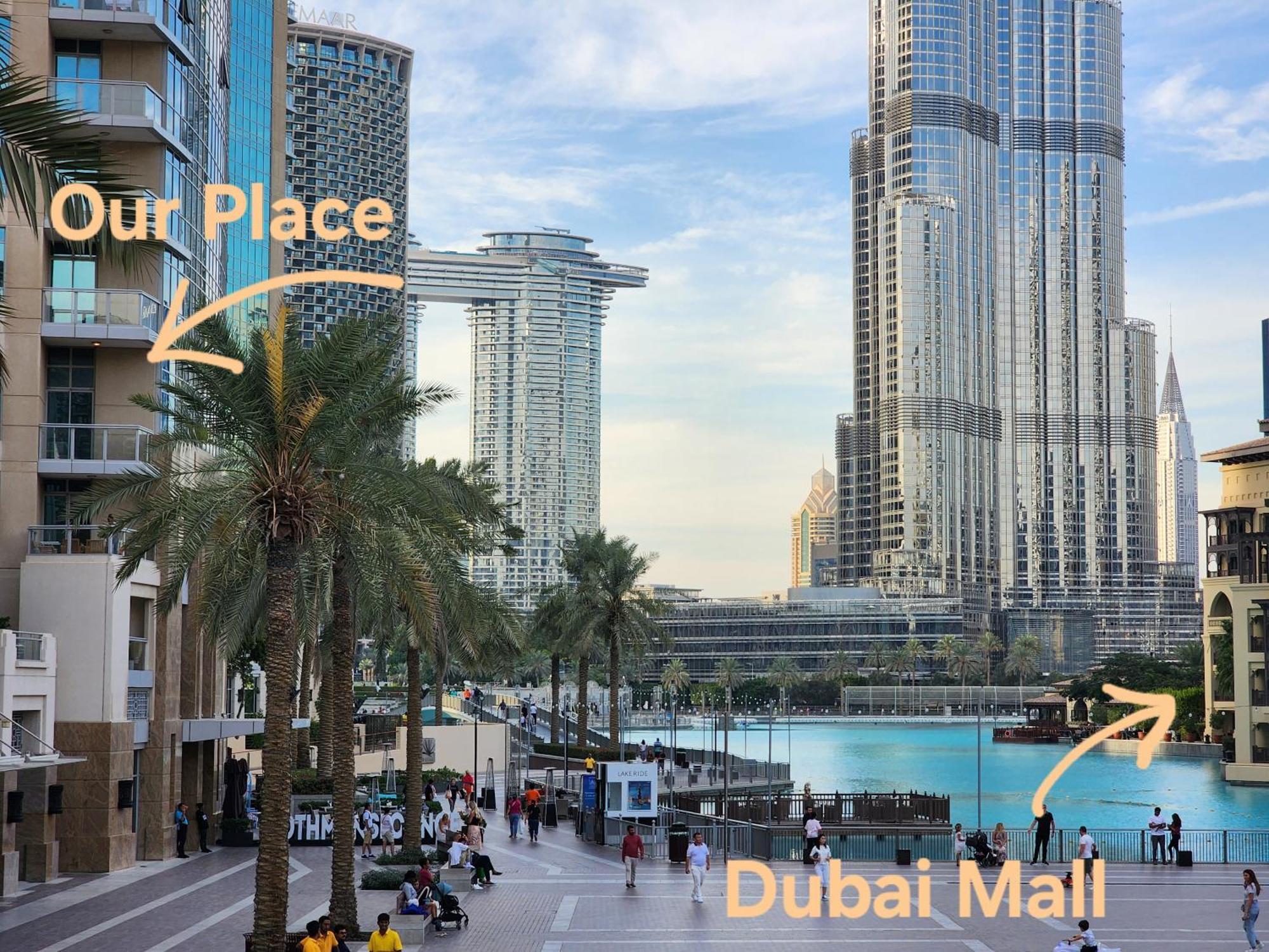 Апартаменты Downtown Oasis, Burj Khalifa Views, Luxury Amenities Дубай Экстерьер фото